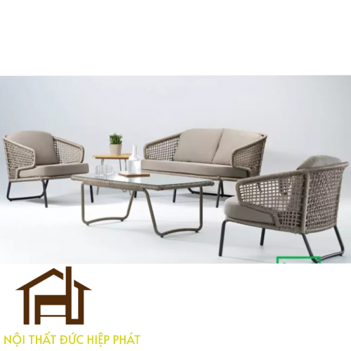 Bàn Ghế Nhựa Giả Mây HP001