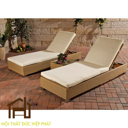 ghế hồ bơi mây nhựa HP
